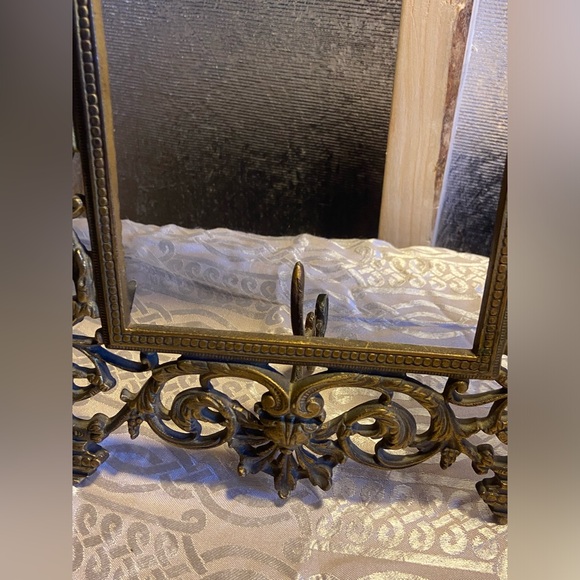 🌜Vintage Brass Art Nouveau Picture Frame #9580🌛 - Picture 7 of 12